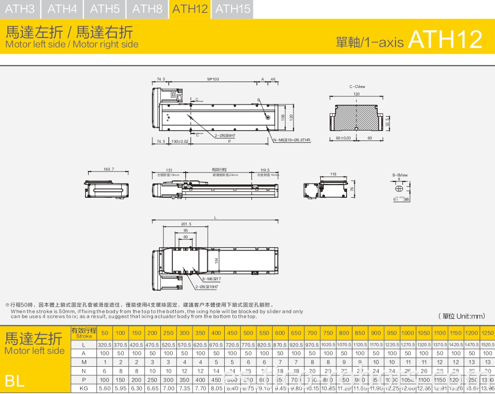 Screw Slide Table Custom Guide Rail Slide Table